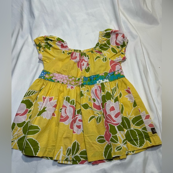MATILDA JANE YELLOW FLORAL GIRLS DRESS SIZE 6 - Picture 1 of 4